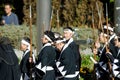 Men in a japanese cultural manifestation.