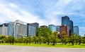 Tokyo Downtown behind Kokyogaien National Gardens