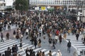 Tokyo Feb 12, 2012: Shibuya Crossing.