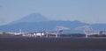 Tokyo gate bridge and Mountain Fuji Royalty Free Stock Photo