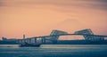 Tokyo gate bridge and Mountain Fuji Royalty Free Stock Photo