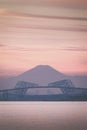 Tokyo gate bridge and Mountain Fuji Royalty Free Stock Photo