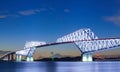 Tokyo gate bridge and Mountain Fuji Royalty Free Stock Photo