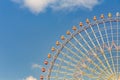 Tokyo giant ferris wheel against blue sky Royalty Free Stock Photo