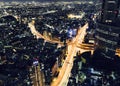 Tokyo highway junction from above Royalty Free Stock Photo