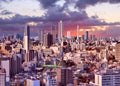 Tokyo Ikebukuro sunset Royalty Free Stock Photo