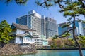 Tokyo Imperial Moat and Cityscape Royalty Free Stock Photo
