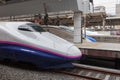 Tokyo,Japan - April 1,2015 : The E2 Series Asama bullet train for Hokuriku Shinkansen (Tokyo - Nagano route) at Tokyo station. Royalty Free Stock Photo