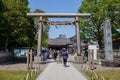 The entrance to Asakusa Temple and the old Sensoji Shrine, a famous place for visitors.