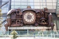 Tokyo, Japan - April 28, 2019 : The giant Ghibli clock that located at Nittele Tower Royalty Free Stock Photo