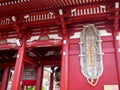 TOKYO, JAPAN - APRIL, 20, 2018: giant grass sandal or o-waraji at sensoji shrine in tokyo