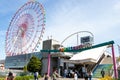 Tokyo, Japan, April 28, 2019 : Palette town shopping complex with Giant ferris wheel that located in Odaiba island, Tokyo Royalty Free Stock Photo