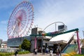 Tokyo, Japan, April 28, 2019 : Palette town shopping complex with Giant ferris wheel that located in Odaiba island, Tokyo Royalty Free Stock Photo