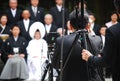 Traditional Japanese wedding couple