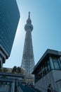 Tokyo Skytree tower, famous landmark near Sumida river