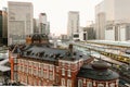 Tokyo, Japan - April 3, 2019: Tokyo Station opened in 1914, Beautiful Tokyo Station the biggest and busiest railway station