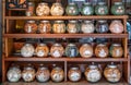 Jars Of Different Varieties Of Japanese Rice Crackers