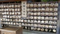 TOKYO, JAPAN - APRIL, 10, 2018: votive cards at meiji shrine in tokyo, japan Royalty Free Stock Photo