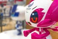 Closeup on a life size figurine of mascot someity for 2020 Summer Paralympics Games. Royalty Free Stock Photo