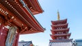Five storied Pagoda of Sensoji Kannon Temple in Asakusa, Tokyo, Japan Royalty Free Stock Photo