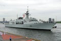 Royal Canadian Navy HMCS Ottawa (FFH 341), Halifax-class frigate. Royalty Free Stock Photo