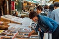 Tokyo Japan - January 31 2021 : young asian tourist woman and japanese people are shopping and traveling as normal life at