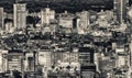 Tokyo, Japan. Beautiful aerial view of city buildings at night Royalty Free Stock Photo