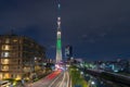 Tokyo, Japan cityscape with the Skytree Royalty Free Stock Photo