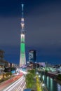 Tokyo, Japan cityscape with the Skytree Royalty Free Stock Photo