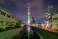 Tokyo, Japan cityscape with the Skytree Royalty Free Stock Photo