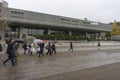 National Museum of Western Art in rainy day at Ueno Park in Tokyo, Japan Royalty Free Stock Photo