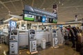 ANA, All Nippon Airways, check-in counter at Narita Airport, Japan. Royalty Free Stock Photo