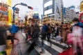 Shibuya crossing in Tokyo, Japan. Royalty Free Stock Photo