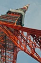 TOKYO, JAPAN - DECEMBER 1, 2018: Famous Tokyo Tower situates in the central Tokyo in the morning. The tower is a communications