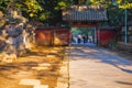 Japan, Tokyo, Ueno Toshogu, famous landmark, entrance to Peony Garden Royalty Free Stock Photo