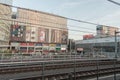 TOKYO, JAPAN - JANUARY 28, 2017: Akihabara District in Tokyo. Local Shops and People. Akihabara Station. Yodobashi Akiba