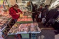 TOKYO, JAPAN - JANUARY 28, 2017: Ameyoko Shopping Street in Tokyo. Ameyoko is a busy market street along the Yamanote Line tracks Royalty Free Stock Photo