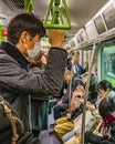 Subway Train Interior, Tokyo, Japan