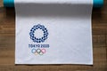 TOKYO, JAPAN, JANUARY. 20. 2020: Olympic logo, tokyo 2020, white background