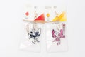 2020 Tokyo Olympic Mascot Miraitowa and Someity keychain official licensed in plastic packaging Royalty Free Stock Photo