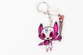 2020 Tokyo Olympic Mascot Someity keychain official licensed. Copy space. Isolated on white background