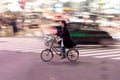 TOKYO, JAPAN - JANUARY 28, 2017: Shibuya District in Tokyo. Famous and busiest intersection in the world, Japan. Shibuya Crossing. Royalty Free Stock Photo