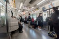 TOKYO, JAPAN - JANUARY 25, 2017: Tokyo Metro with People.