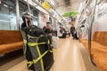 TOKYO, JAPAN - JANUARY 29, 2017: Tokyo Metro with People.