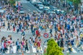 Tokyo, Japan Jul 29, 2018 : Shibuya intersection or crossing is