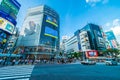 Tokyo, Japan Jul 29, 2018 : Shibuya intersection or crossing is