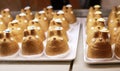 Cream puffs shaped in the form of the Anime character Totoro