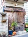 TOKYO, JAPAN JUNE 28 - 2017: Close up of a view of a house at Komachi-dori Street, in Kamakura in Tokyo Japan