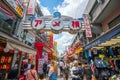 Ameyoko market street in Tokyo Japan