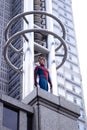 Tokyo, Japan - June 15, 2019: Man in superhero costume comic marvel spiderman on the street